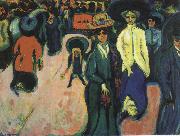 Ernst Ludwig Kirchner Street, Dresden Germany oil painting artist